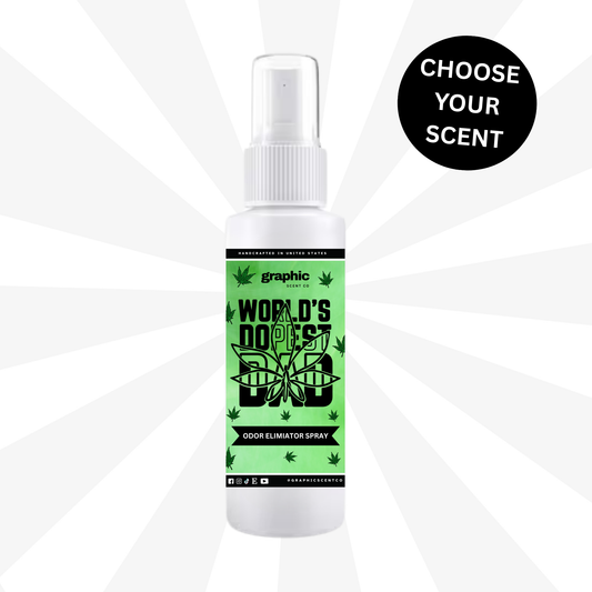 (18+ Adult) Dopest Dad Odor Eliminator Spray | Room + Linen Spray | Bathroom Spray | Car Air Freshener